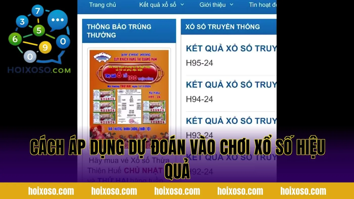 Cách áp dụng dự đoán vào chơi xổ số hiệu quả