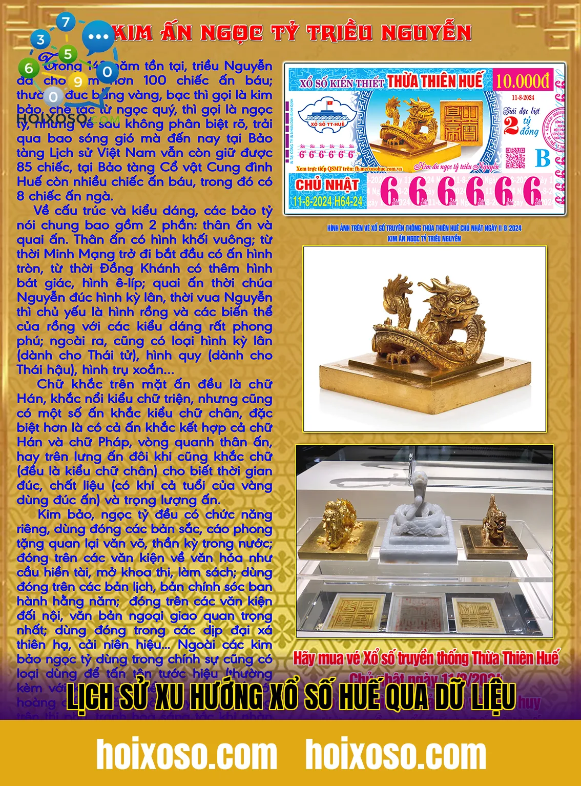 Lịch sử xu hướng xổ số Huế qua dữ liệu