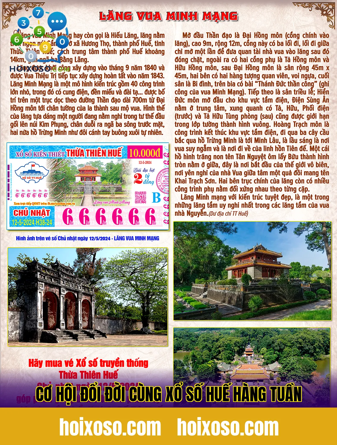 Cơ hội đổi đời cùng xổ số Huế hàng tuần