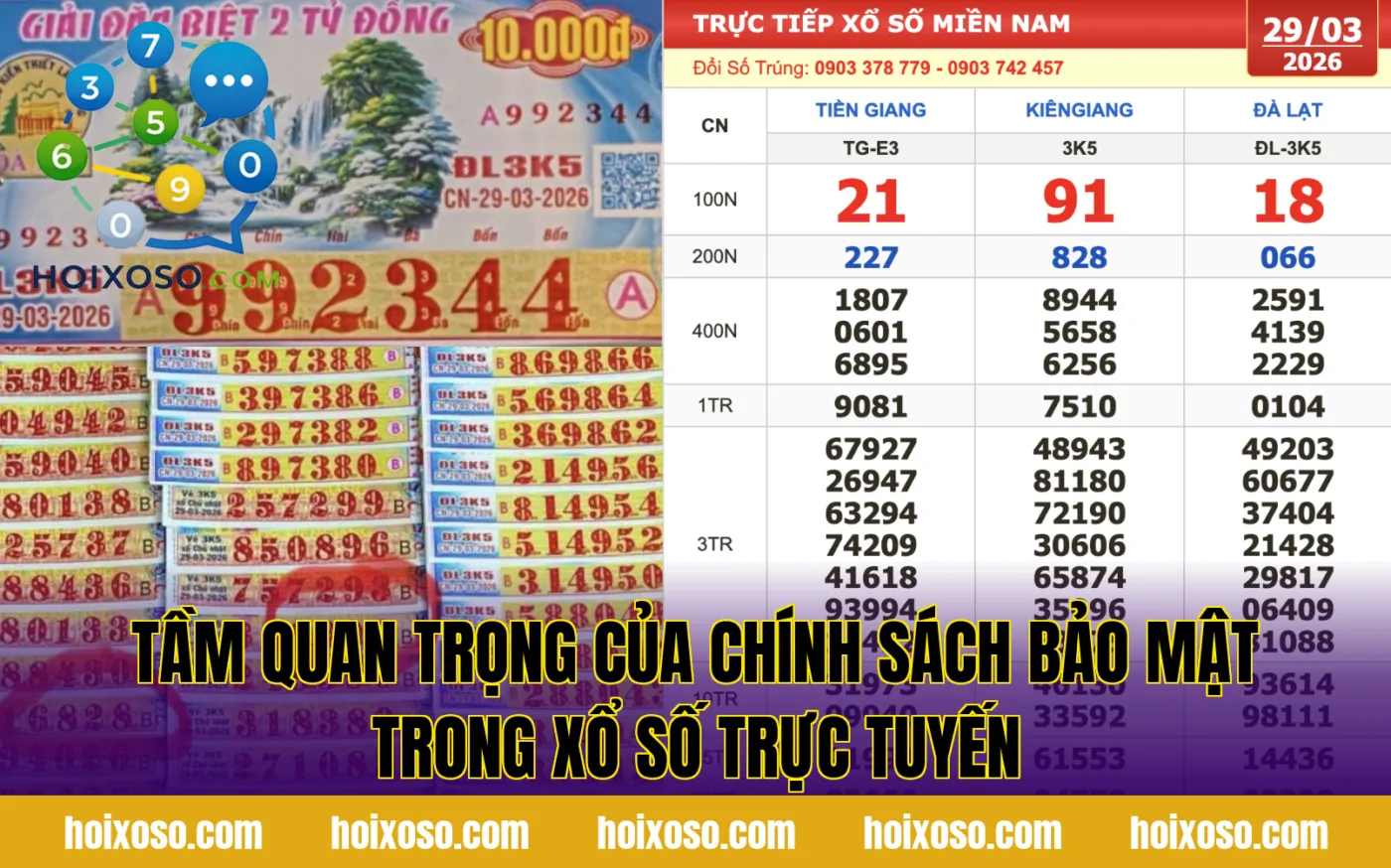 Tầm quan trọng của chính sách bảo mật trong xổ số trực tuyến
