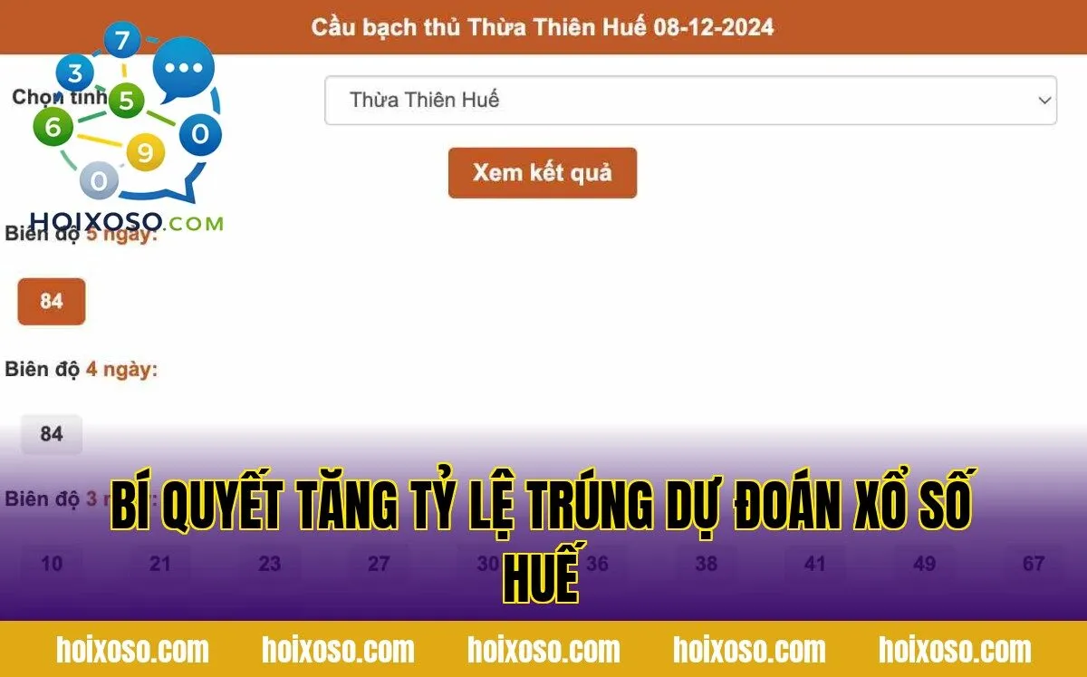 Bí quyết tăng tỷ lệ trúng dự đoán xổ số Huế