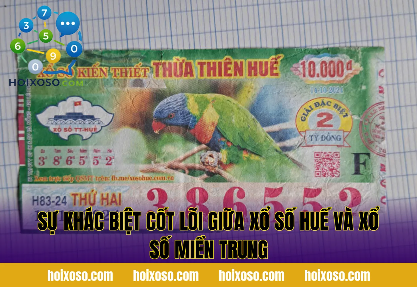 Sự khác biệt cốt lõi giữa xổ số Huế và xổ số miền Trung