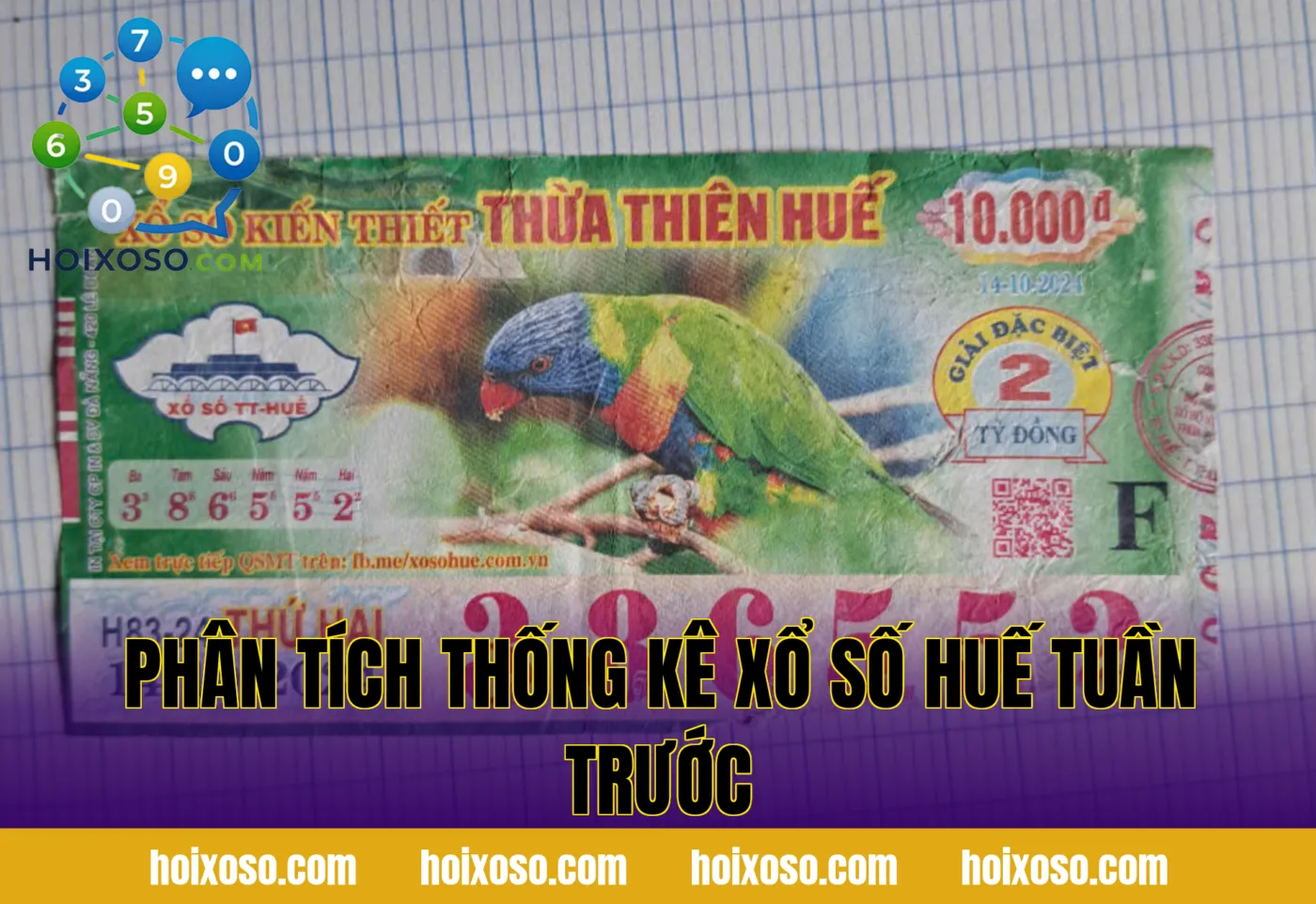 Phân tích thống kê xổ số Huế tuần trước