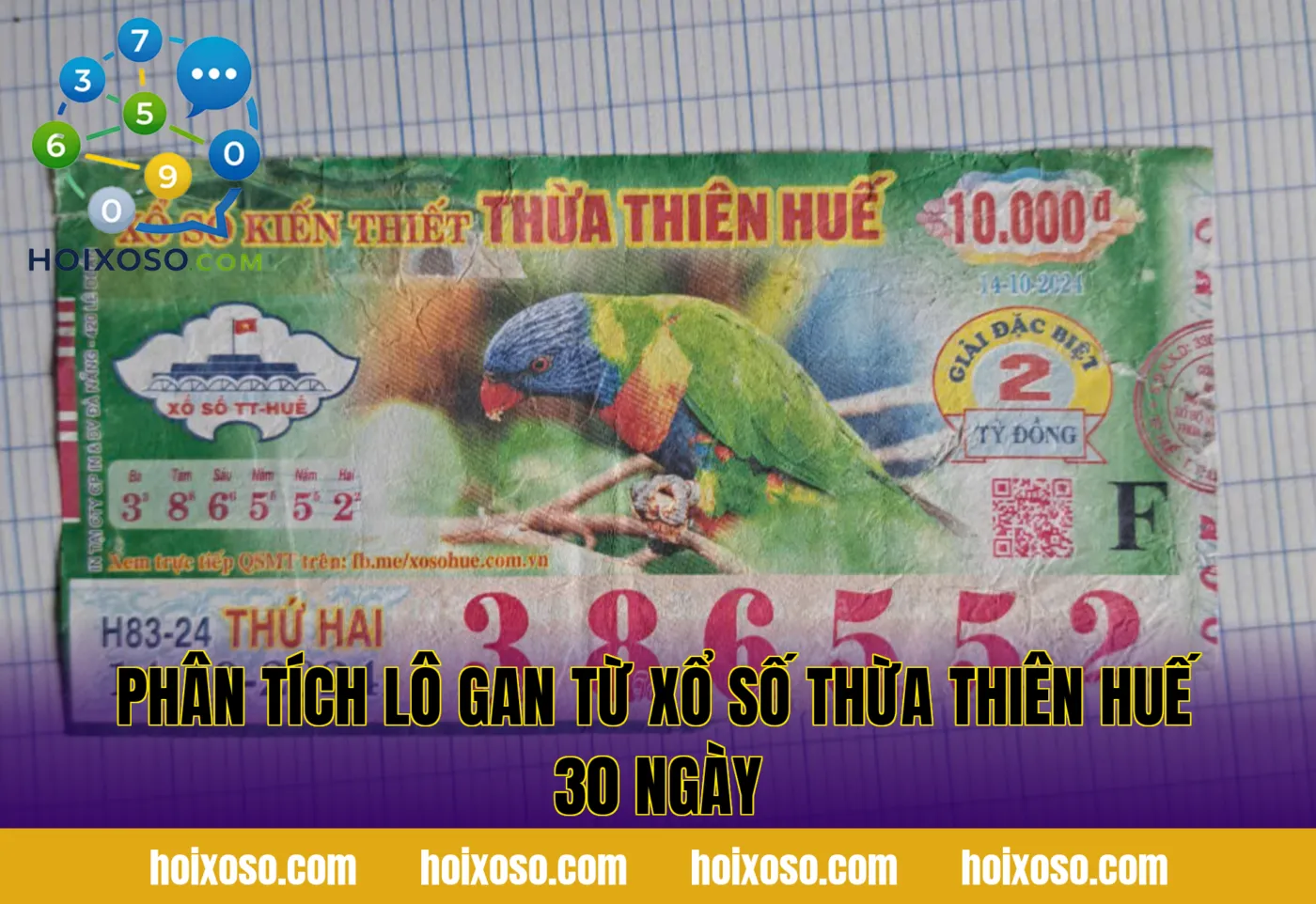 Phân tích lô gan từ xổ số Thừa Thiên Huế 30 ngày