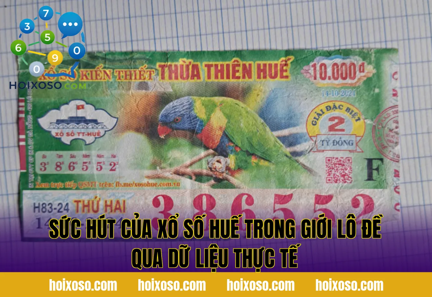 Sức hút của xổ số Huế trong giới lô đề qua dữ liệu thực tế