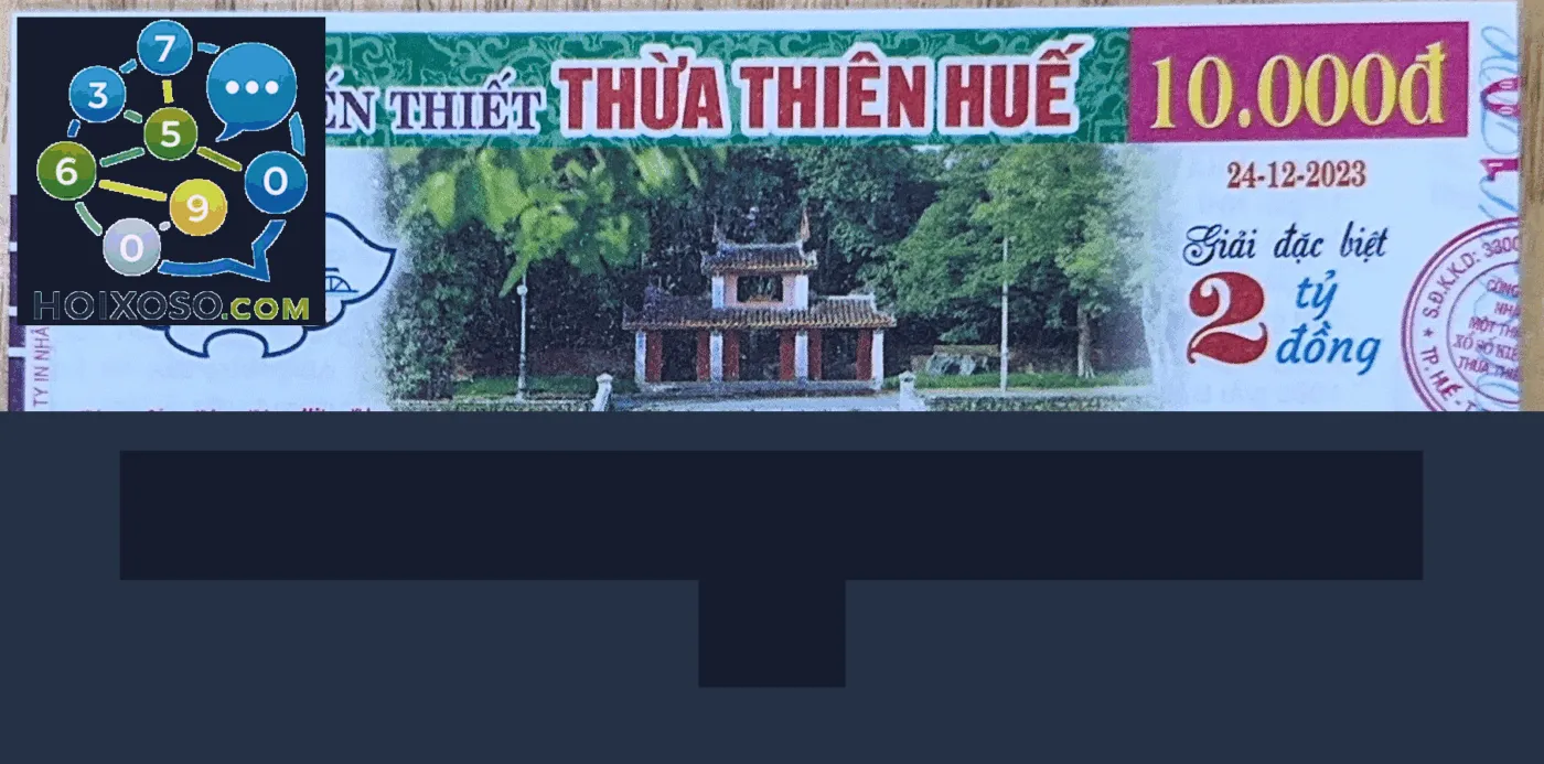 Kết luận xổ số kiến thiết Thừa Thiên Huế