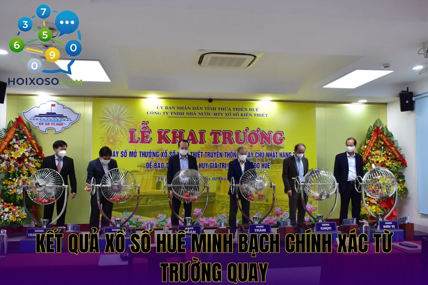 kết quả xổ số Huế minh bạch chính xác từ trường quay