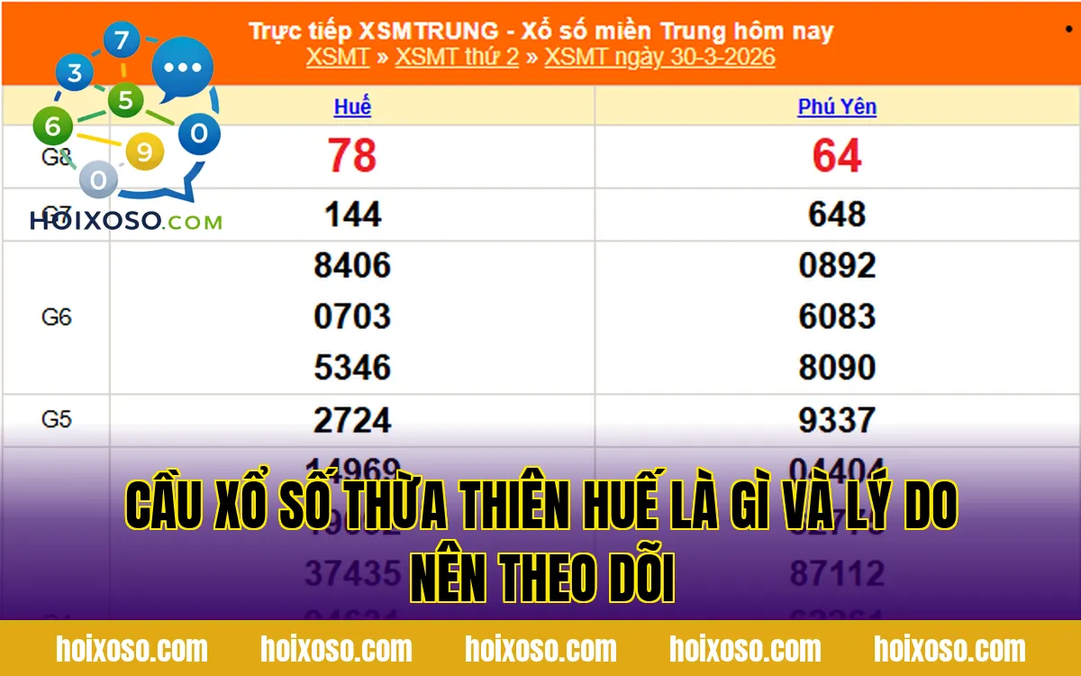 Cầu xổ số Thừa Thiên Huế là gì và lý do nên theo dõi