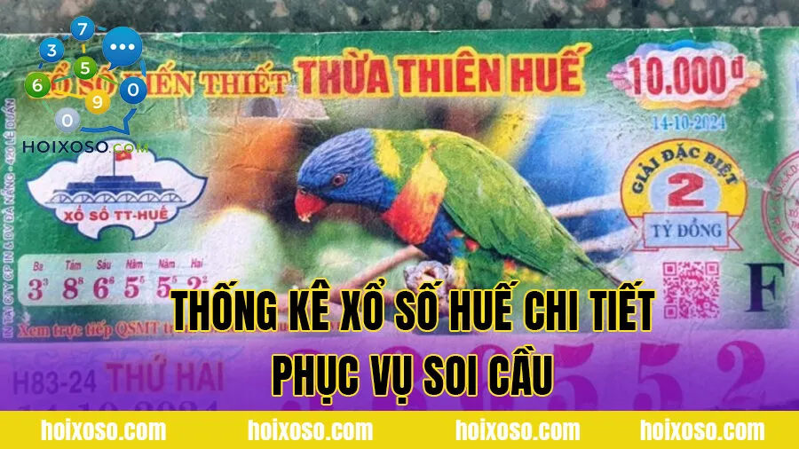 Thống kê Xổ số Huế chi tiết phục vụ soi cầu