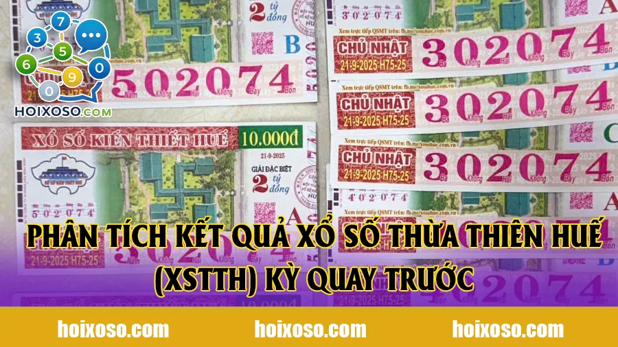 Phân tích kết quả xổ số Thừa Thiên Huế (XSTTH) kỳ quay trước